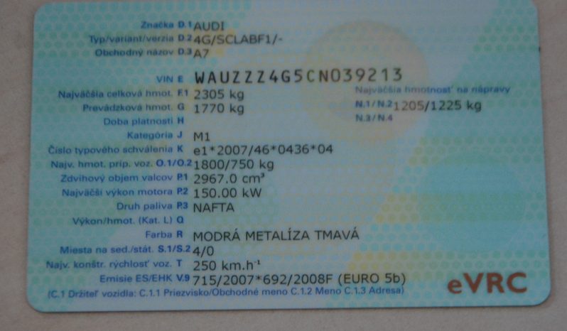 Audi A7 3.00 TDI, automat, koža full